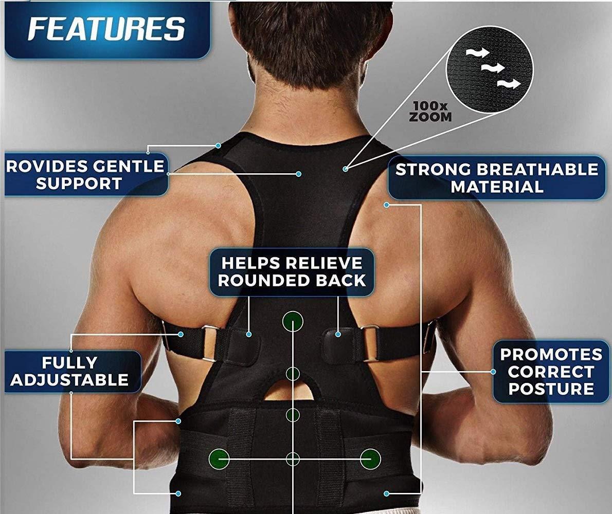 ERGOALIN® Adjustable Posture Corrector Belt for Back & Shoulder Support | Ergonomic Design